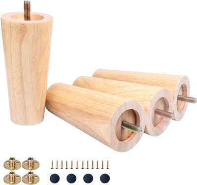 Округле чврсте ноге за намештај од 5 инча